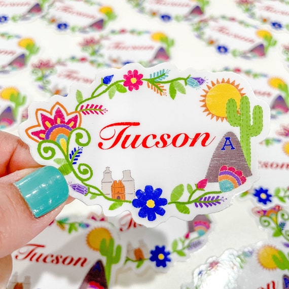 Embroidery Tucson Sticker Etsy
