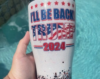 20oz skinny tumbler with lid and straw 2020 trump cup trump MAGA trump2020 mic drop,tears Kayleigh McEnany tumbler
