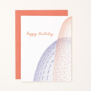 Carte de presse d'anniversaire moderne - cadeau d'anniversaire - cadeau de pleine conscience - carte d'anniversaire de 30ème, carte d'anniversaire de 40ème, carte d'anniversaire de 50ème