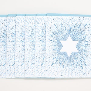 Hanukkah Letterpress Cards - Hanukkah Card Pack - Chanukah Cards -Shalom - Star of David - Hanukkah Gift - Hanukkah Decorations