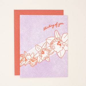 Thinking of You Flowers Card Miss You Card Sympathy Card Sympathy Card Loss of Mother Sympathy Card Loss of Father image 1
