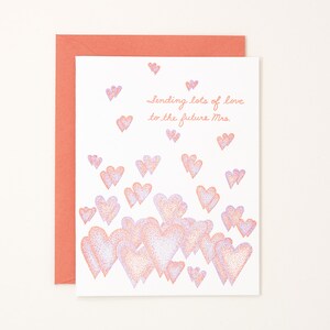 Bridal Shower Letterpress Card - Bachelorette Letterpress Card - Future Mrs. Card - Carte douche de mariage