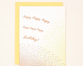 Carte typographique d’anniversaire Sunshine - Carte d’anniversaire moderne - Carte d’anniversaire minimale - Carte de 30e anniversaire - Carte d’anniversaire pour elle