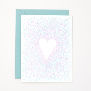 Karta walentynkowa z nadrukiem wypukłym - Karta Exploding Love