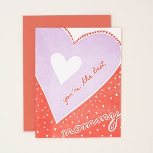 You Are the Best Mommy Karte - Muttertagskarte - I Love You Mom Karte - Sentimentale Mom Karte