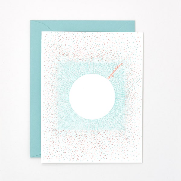 Congratulations Eclipse Letterpress Card