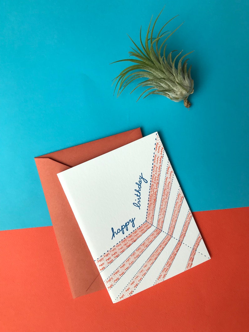 Carte de vente - Carte lettre d’anniversaire minimale - Carte de joyeux anniversaire pour lui - Carte du 30e anniversaire - 40e carte d’anniversaire - 50e carte d’anniversaire image 2