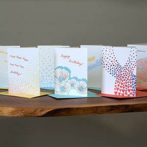 Carte saint-valentin - Carte typographique Hearts - Carte Cœur - Carte Amour image 3
