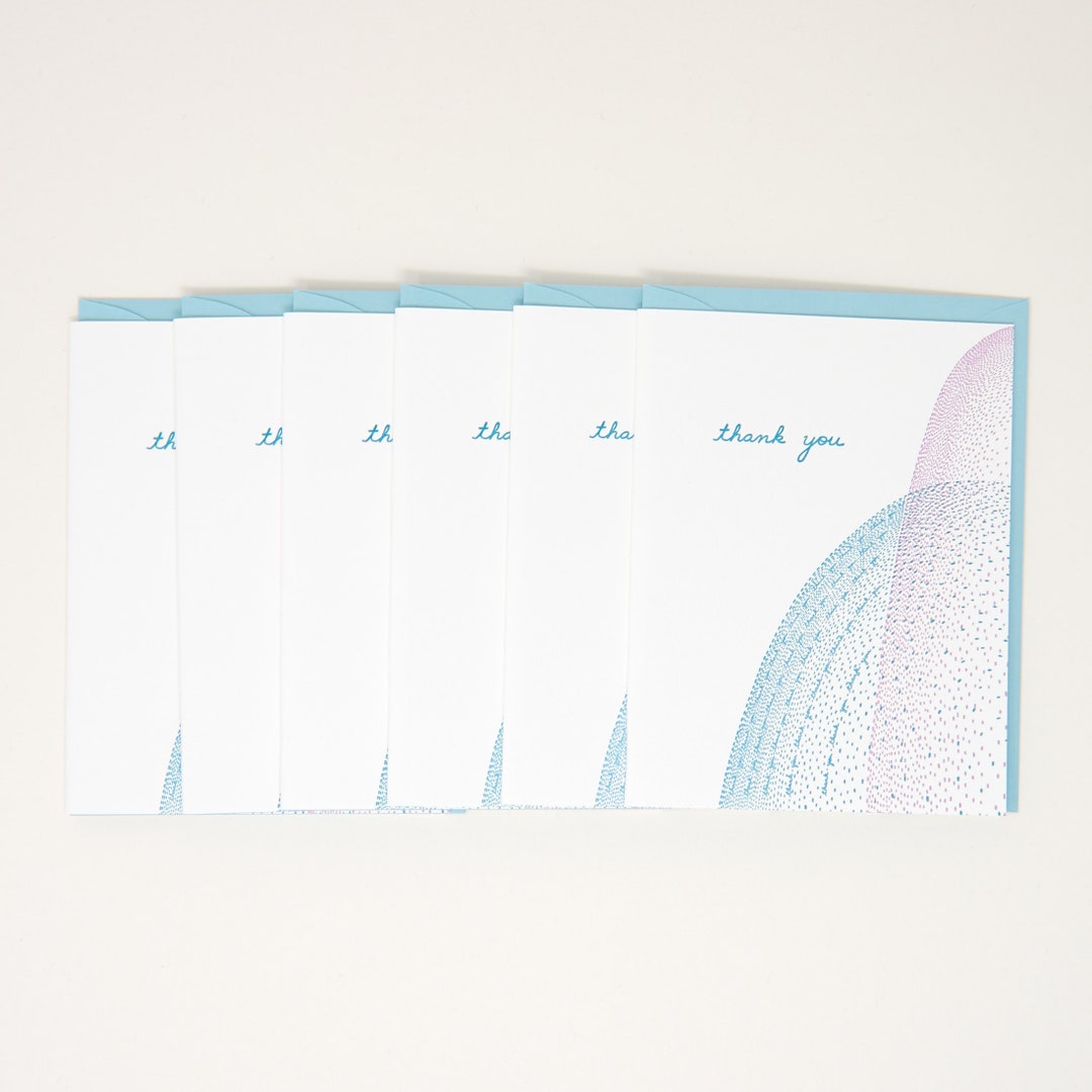 Thank You Set of Letterpress Cards - Thank You Sets - Thank You Card ...