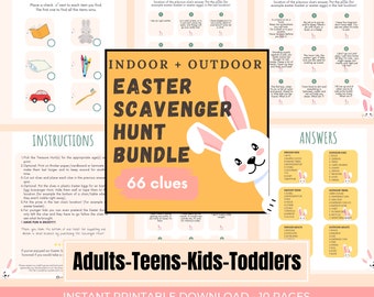 Easter Scavenger Hunt For Adults Teens Kids Toddlers Indoor Outdoor Scavenger Hunt Clues For Easter Printable Easter Games