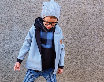 Light Blue Toddler Boy Softshell Jacket