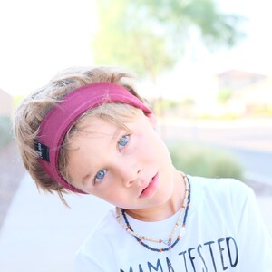 Blue headbands, great for babies, toddlers and kids with long hair or hearing aids image 6