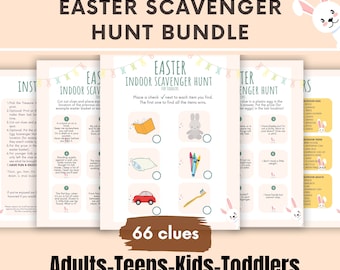 Easter Scavenger Hunt For Adults Teens Kids Toddlers Indoor Outdoor Scavenger Hunt Clues For Easter Printable Easter Games