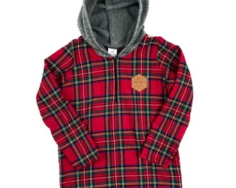 Flannel Hoodie - Etsy Australia