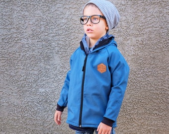 Dark Blue Toddler Boy Softshell Jacket
