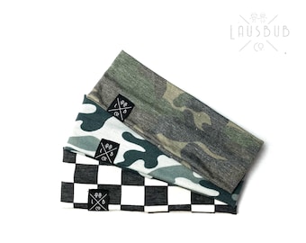 Camo baby boy and toddler headband,unisex, boy gift, baby shower gift, checkered headband, monochrome boy headbands,