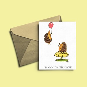 Best Friend Friendship Card Hedgie Hedgehog Happy Birthday Card