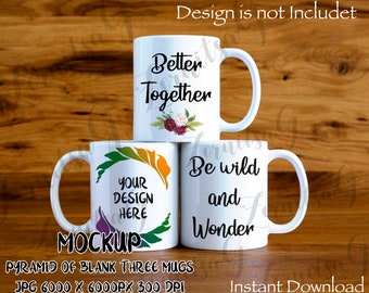 Coffee Sublimation Mug Mockup Mug Mockups White Mug Mock Up Etsy