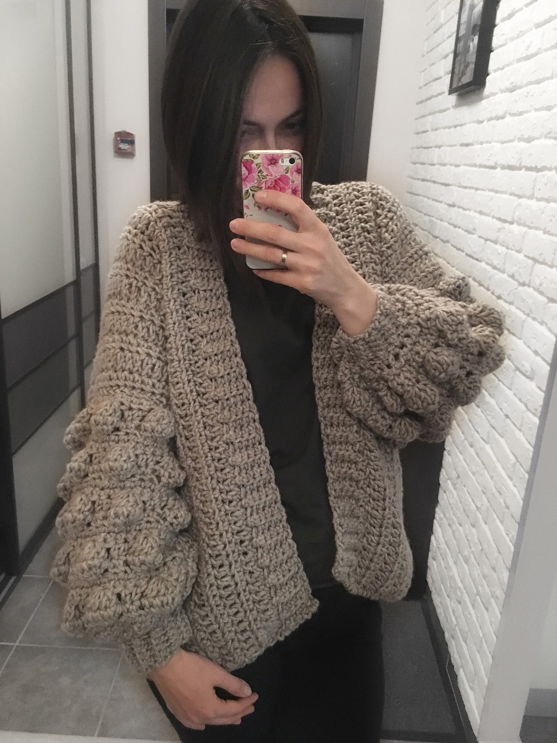 Crochet Bomber Jacket Cardigan With Bumps Pattern PDF2 Etsy