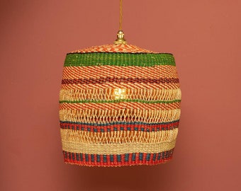 Ghanaian Handwoven Open Weave Lightshade 'Kambuchari'