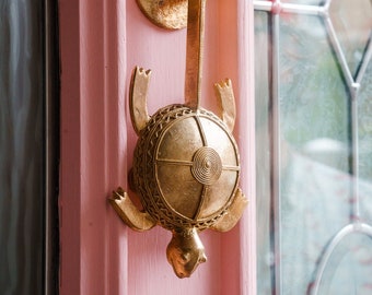 Ghanaian Ashanti Brass Door Knocker 'Turtle'