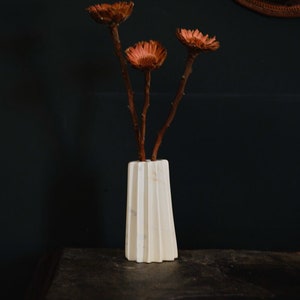 Kenyan Soapstone Hand Carved Small Vase &#39;Star&#39;