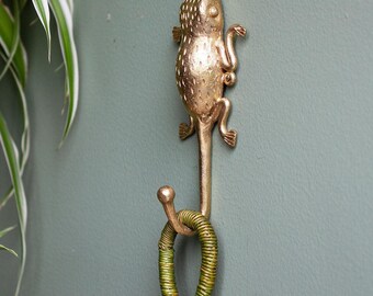 Ghanaian Ashanti Brass Hook 'Frog'