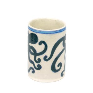 Handbemalter Zahnbürstenhalter 'Oktopus'
