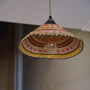 Ghanaian Handwoven Lightshade 'Citrus'