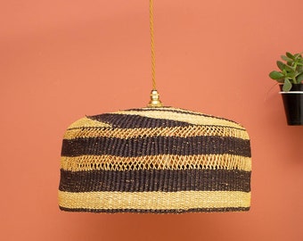 Ghanaian Handwoven Lightshade 'Whirlwind'