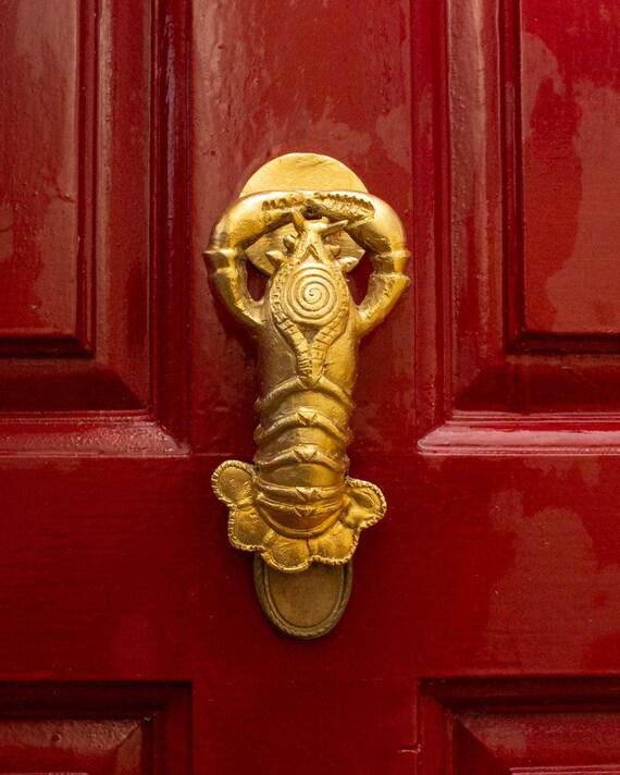 Ghanaian Ashanti Brass Door Knocker 'Lobster'