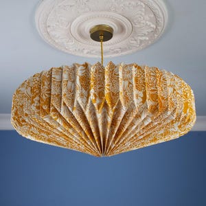Paralume in carta origami 'Yellow Spring Blooms'