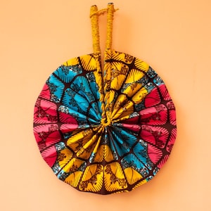 Ghanaian Wax Cotton Fabric Fan &#39;Volta&#39;