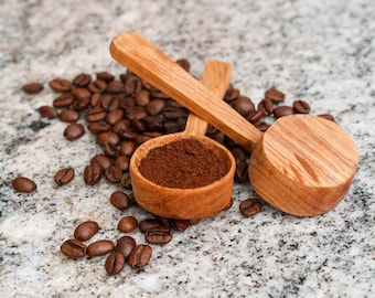 Olive Wood Flat Base Coffee Spoon