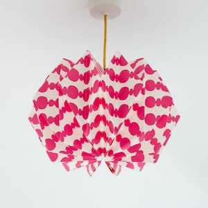 Paralume in carta origami Orbit 'Pink Beads'