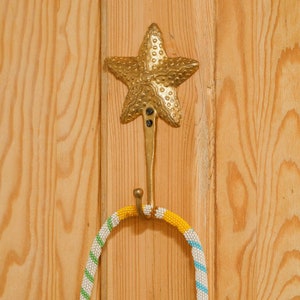 Ghanaian Ashanti Brass Hook &#39;Starfish&#39;