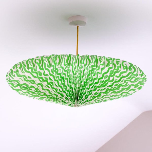 Origami Paper Lightshade Eclipse 'Green Ganges'