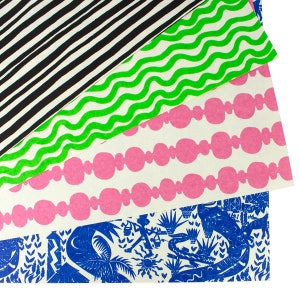 Hand Printed Recycled Gift Wrapping Bundle