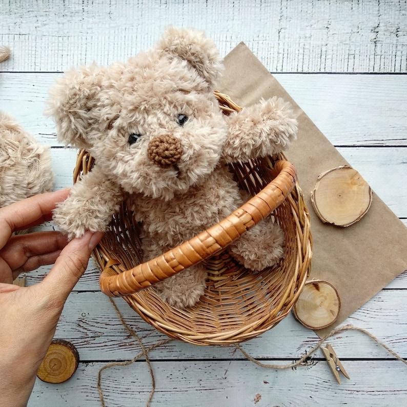 Soft Teddy Bear Handmade Teddy Bear Stuffed Bear Toy Crochet Taddy Bear Toy