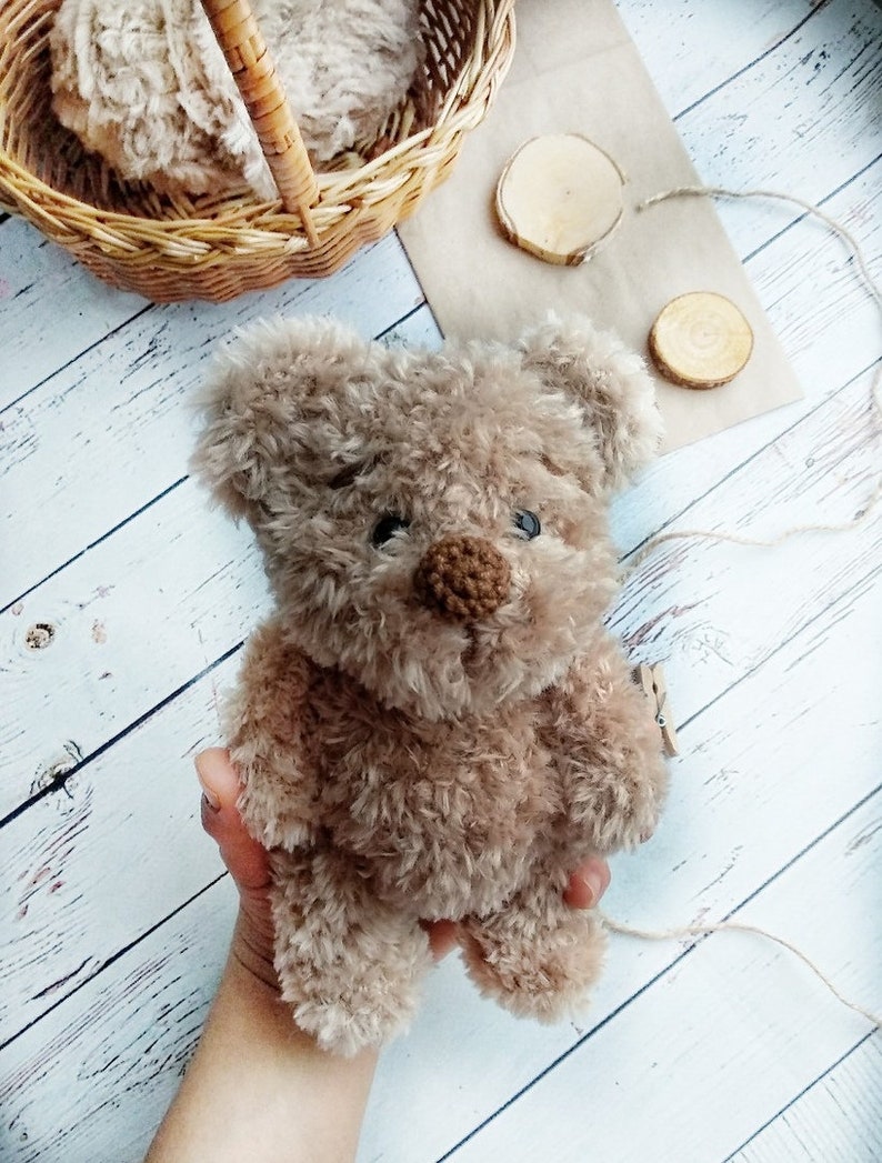 Soft Teddy Bear Handmade Teddy Bear Stuffed Bear Toy Crochet Taddy Bear Toy