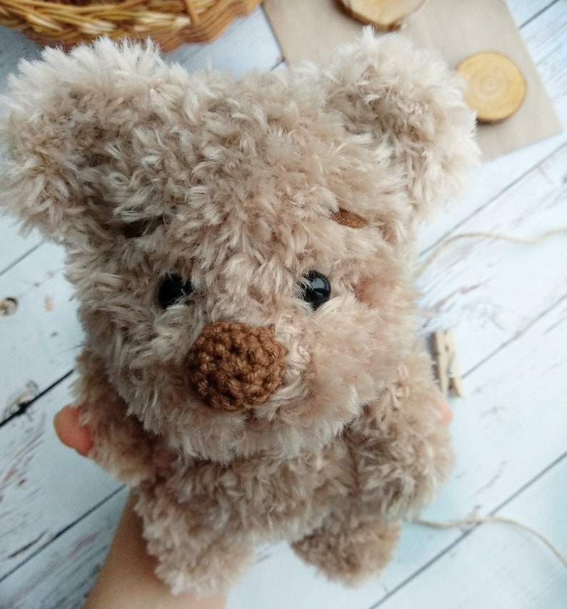 Soft Teddy Bear Handmade Teddy Bear Stuffed Bear Toy Crochet Taddy Bear Toy