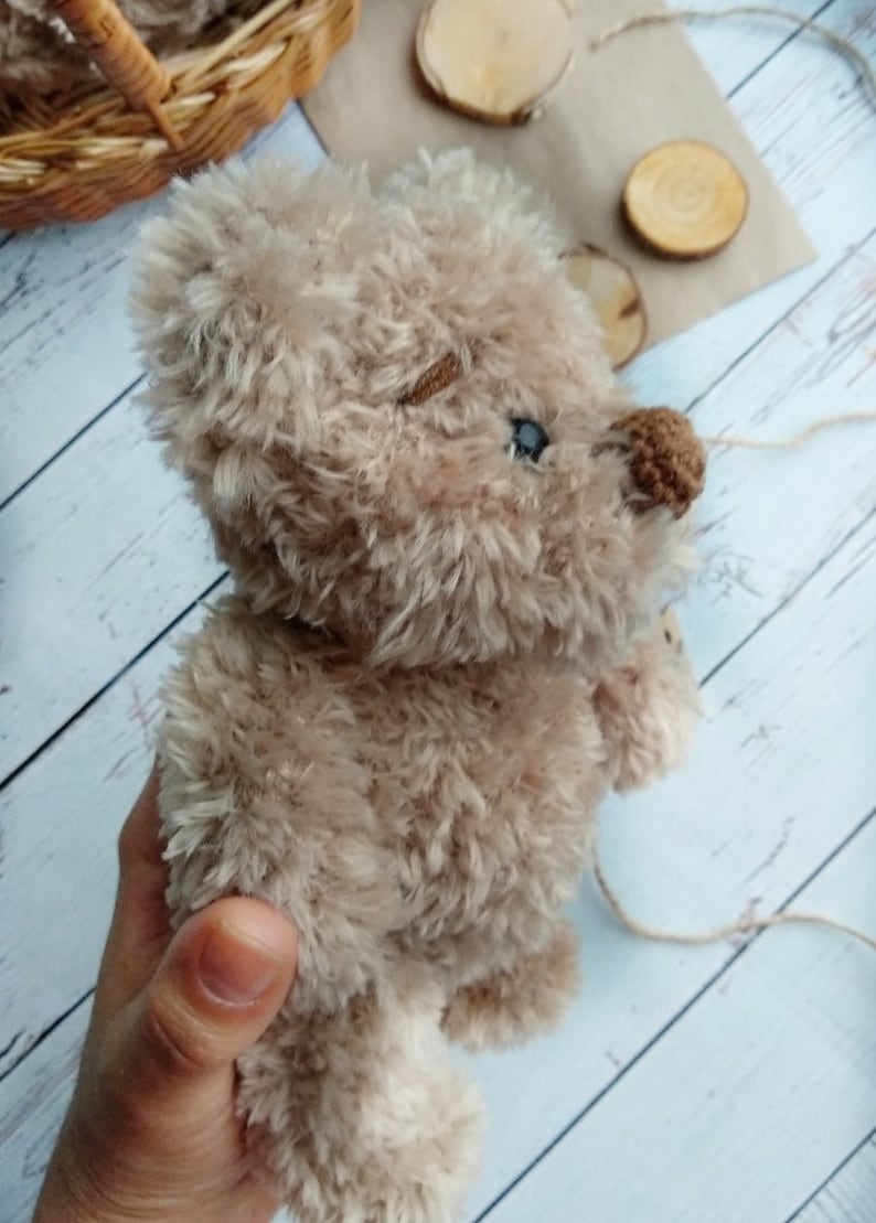 Soft Teddy Bear Handmade Teddy Bear Stuffed Bear Toy Crochet Taddy Bear Toy