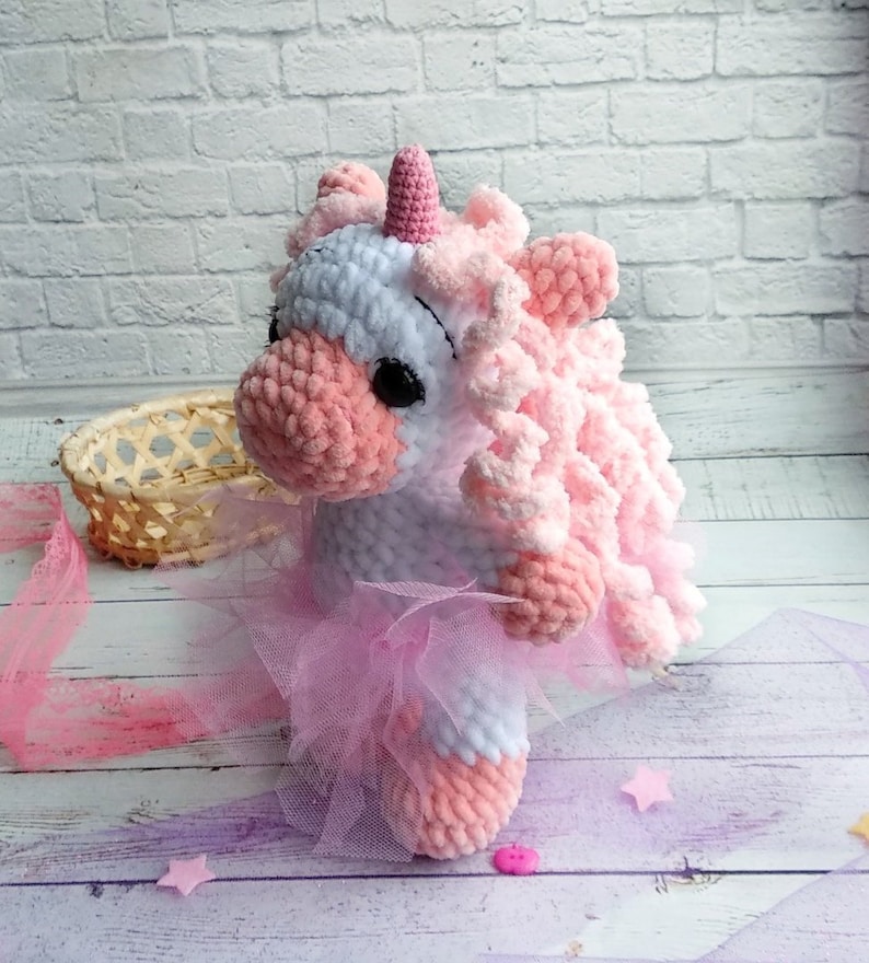Amigurumi unicorn doll Plush unicorn Cute stuffed unicorn Unicorn stuffed animal