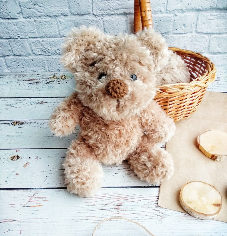 Soft Teddy Bear Handmade Teddy Bear Stuffed Bear Toy Crochet Taddy Bear Toy