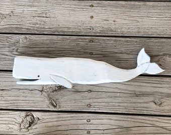 22" Distressed White Whale