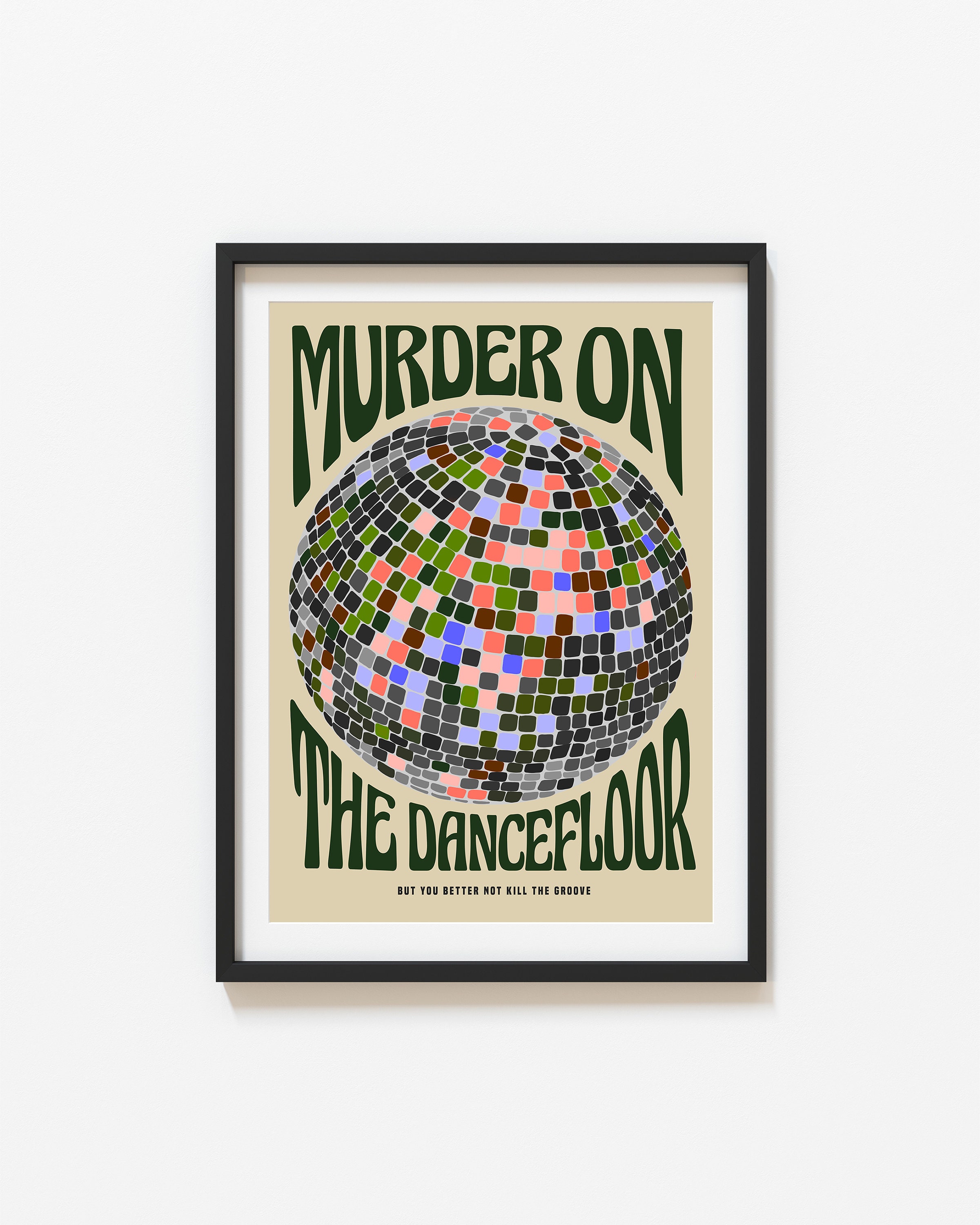 MURDER ON THE DANCEFLOOR ポスターフレーム付き30×40 MURDER ON THE DANCEFLOOR ポスターフレーム付き30×40