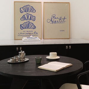 set of 2 bon appetit prints, retro cooking prints,... Set of 2 Bon Appetit Prints, Retro Cooking Prints, Retro Wall Art ...