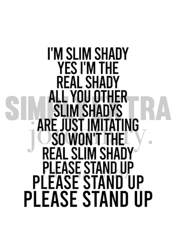 Eminem - The Real Slim Shady Lyrics & traduction