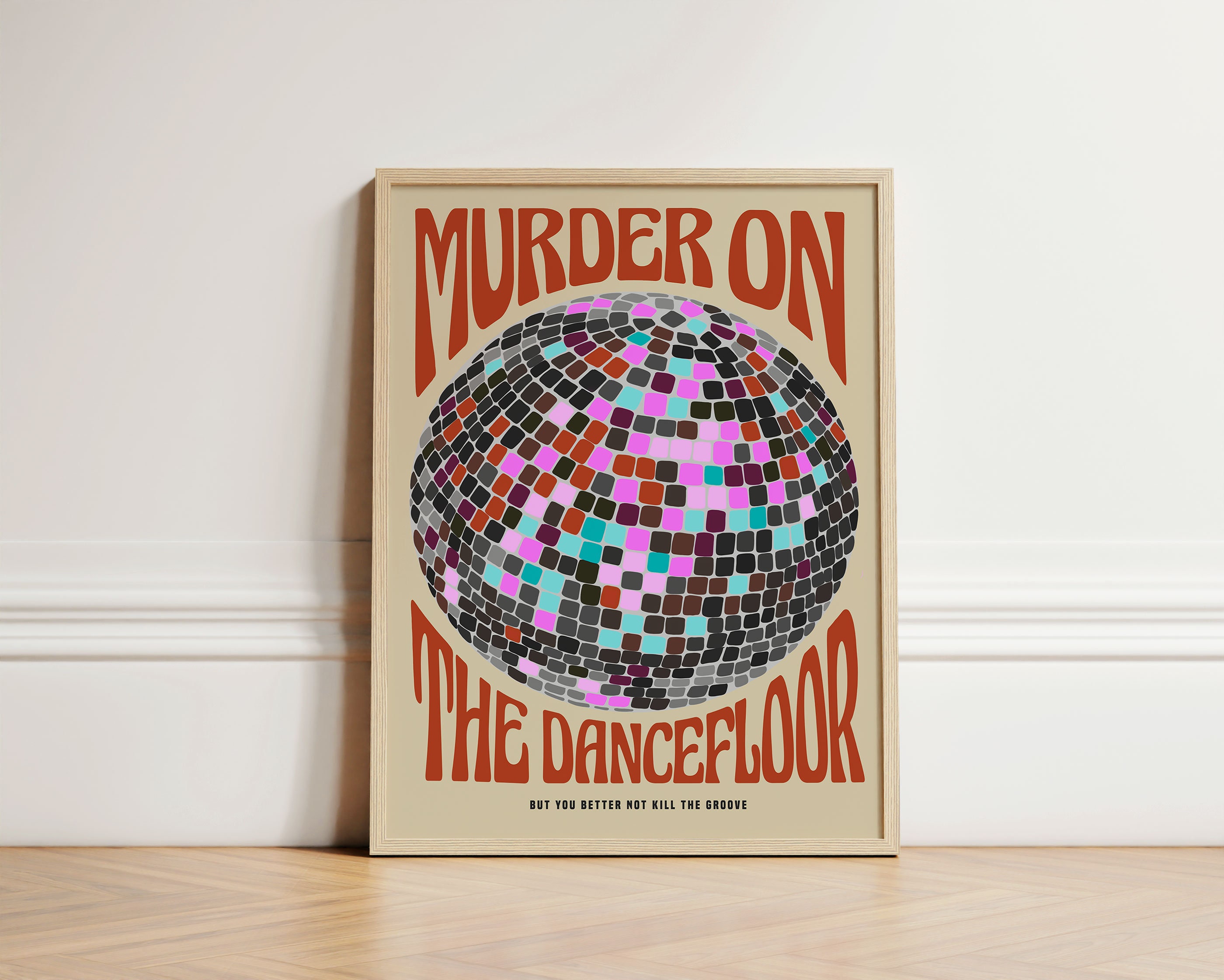 MURDER ON THE DANCEFLOOR ポスターフレーム付き30×40 MURDER ON THE DANCEFLOOR ポスターフレーム付き30×40（Murder