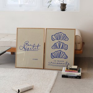 set of 2 bon appetit prints, retro cooking prints,... Set of 2 Bon Appetit Prints, Retro Cooking Prints, Retro Wall Art ...